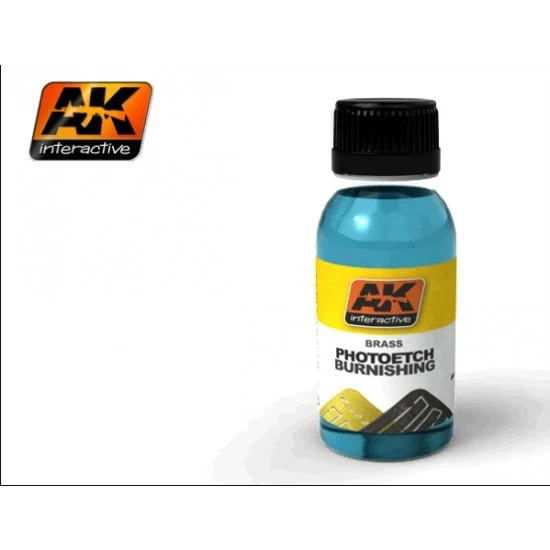 AK Interactive AK-174 Burnishing/Tarnishing Liquid for Photo-Etched Parts & Metal Barrels (100ml)