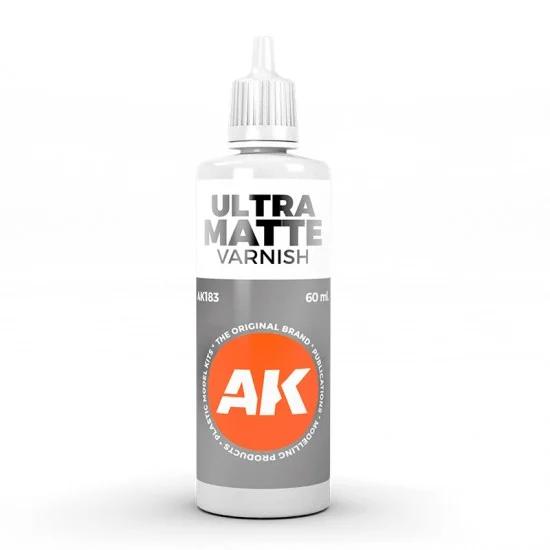 AK Interactive AK-183 Acrylic Ultra Matte Finish Varnish (60ml)