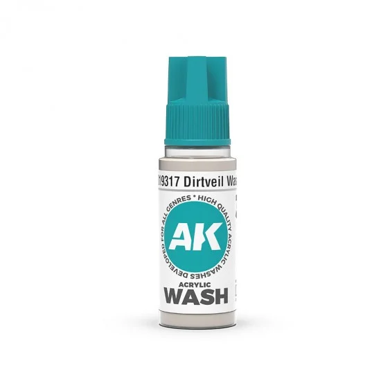 AK Interactive 19317 Acrylic Wash - Dirtveil (18ml)