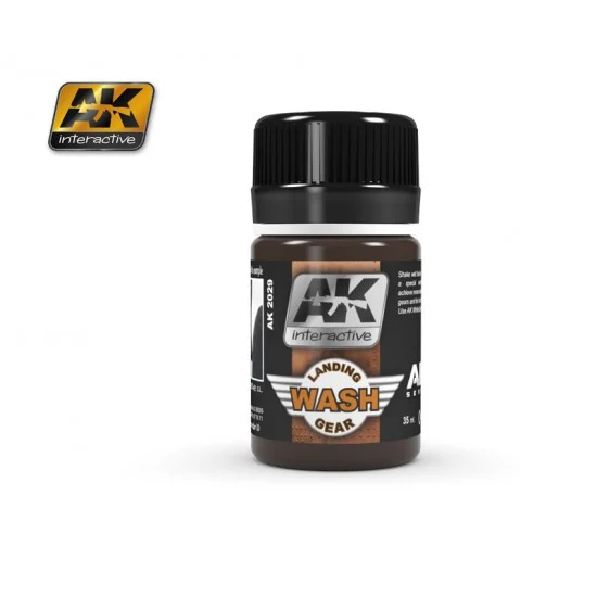 AK Interactive AK-2029 [Air Series] Landing Gear Wash (35ml, Enamel Paint)