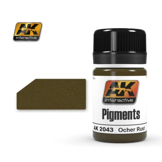 AK Interactive AK-2043 [Air Series] Pigment - Ocher Rust (35ml)