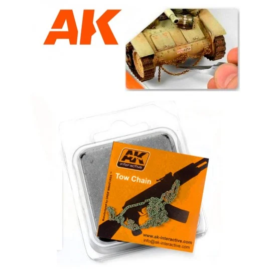 AK Interactive AK-229 Rusted Tow Chain for Tanks and Lorries
