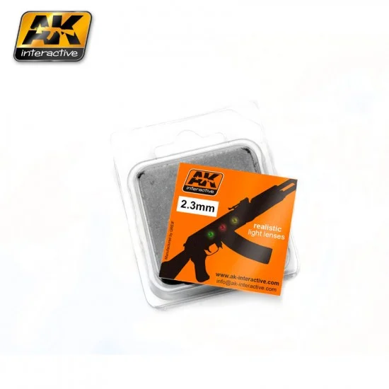 AK Interactive AK-235 Realistic Light Lenses - Yellow, Red and Green (Diameter: 2.3mm)