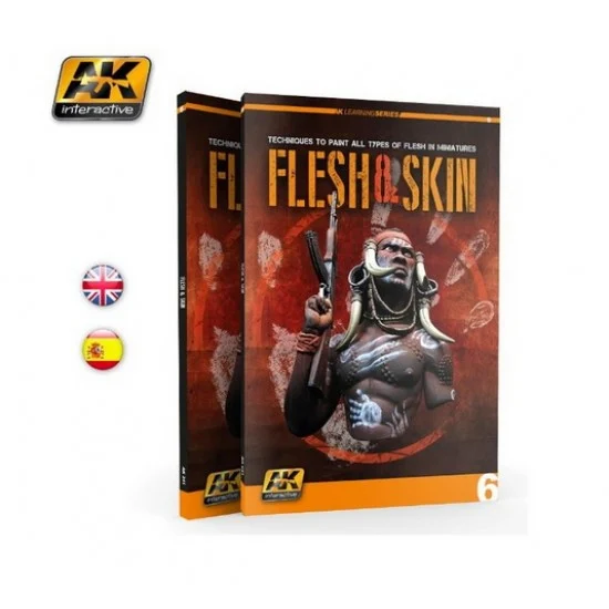AK Interactive AK-241 Colour Book - Flesh and Skin [AK Learning Series 6]