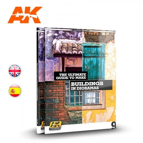AK Interactive AK-256 AK Learning Vol.9 Guide to Make Buildings in Dioramas (English, 88 pages)