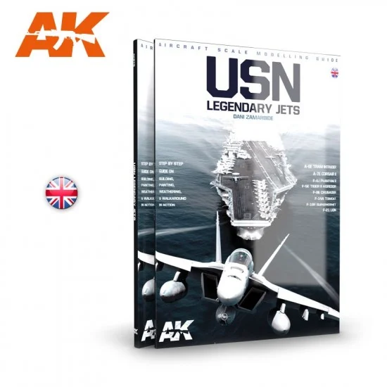AK Interactive AK-278 Colour Book - USN Legendary Jets (English)