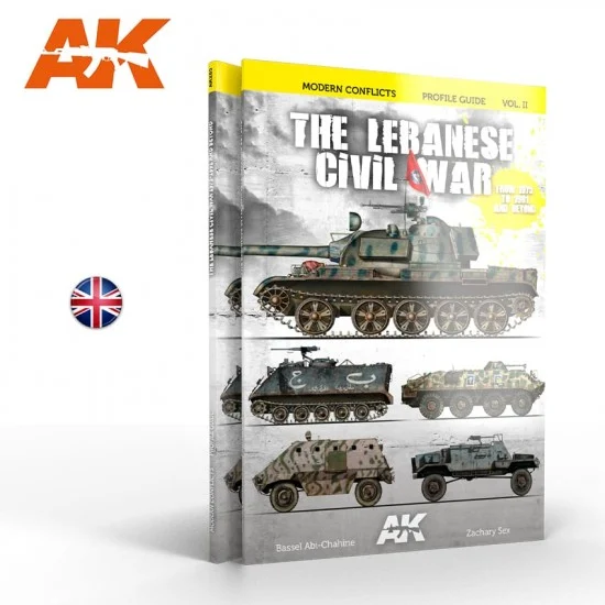 AK Interactive AK-285 Wars In Lebanon Vol. 2 - Modern Conflicts Profile Guide (English, 220 pages)