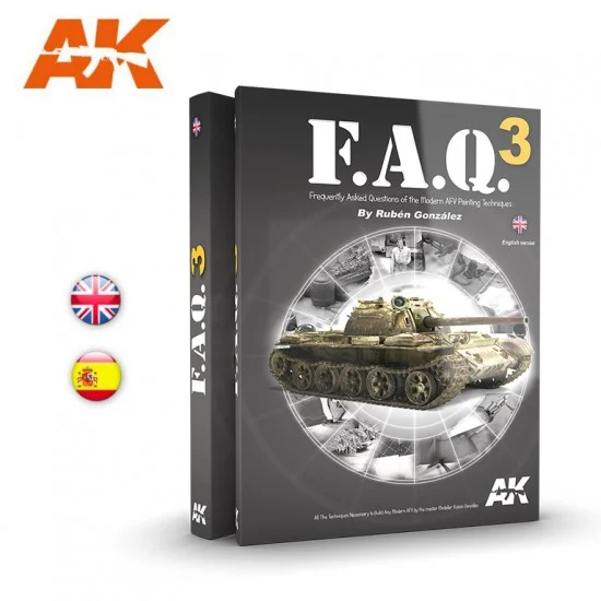 AK Interactive AK-288 Colour Book - Modern AFV Painting Techniques F.A.Q Vol.3 (English, 464 pages)