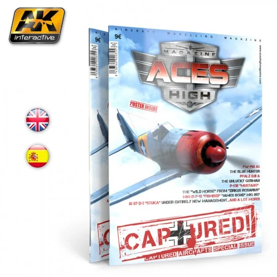 AK Interactive AK-2914 Aces High Magazine Issue No.8 - Captured (English)
