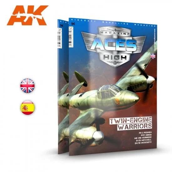 AK Interactive AK-2929 Aces High Magazine Issue 14: Twin-Engine Warriors