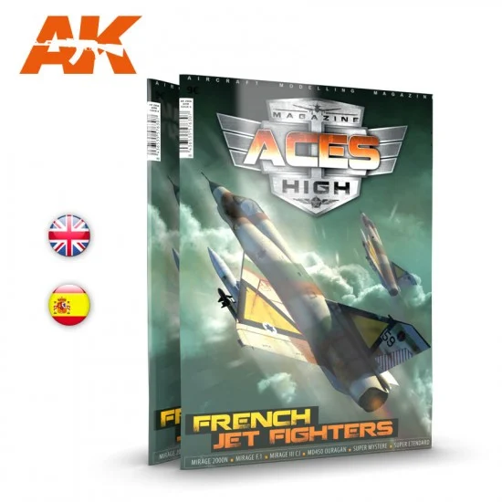 AK Interactive AK-2931 Aces High Magazine Issue No. 15 - French Jet Fighters (English, 76 pages)