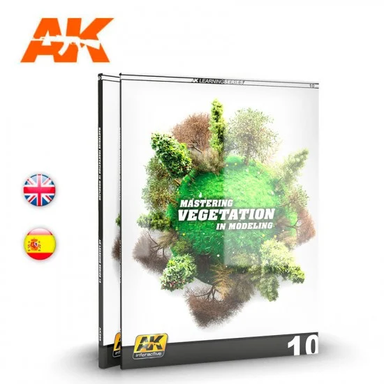AK Interactive AK-295 AK Learning Vol. 10: Mastering Vegetation in Modelling (English, 84 pages)