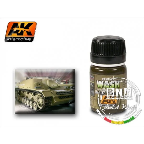 AK Interactive AK-300 Dark Yellow Wash (35ml)