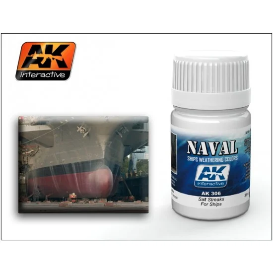AK Interactive AK-306 Salt Streaks for Ships (Enamel, 35ml)