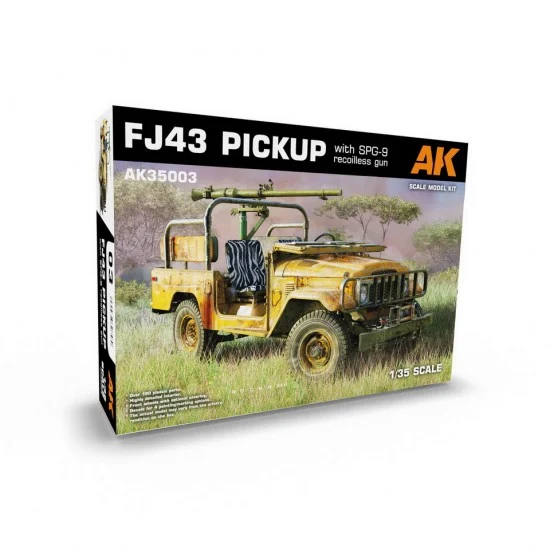 AK Interactive AK-35003 1/35 FJ43 Pickup with SPG-9, Recoilless Gun