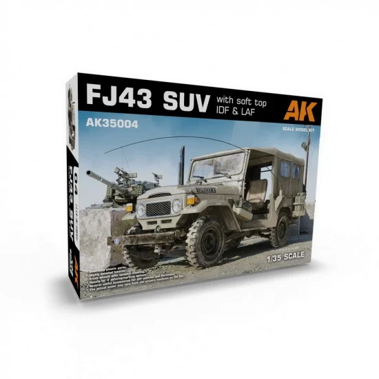 AK Interactive AK-35004 1/35 IDF & LAF FJ43 SUV w/Soft Top