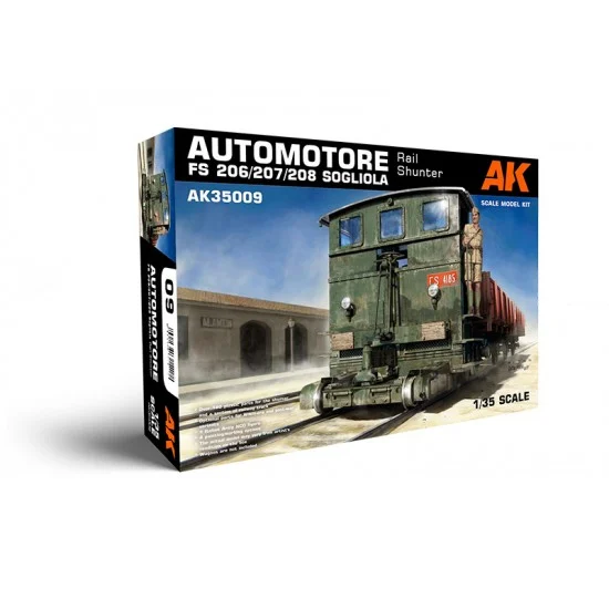 AK Interactive AK-35009 1/35 Automotore FS 206/207/208 Sogliola Rail Shunter