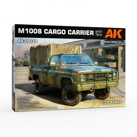 AK Interactive AK-35031 1/35 M1008 Troop Carrier with Tarp