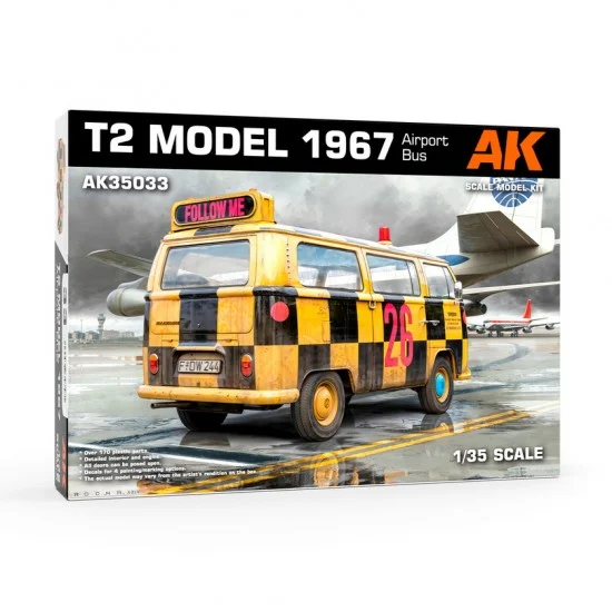 AK Interactive AK-35033 1/35 Volkswagen T2 Model 1967 Airport Bus