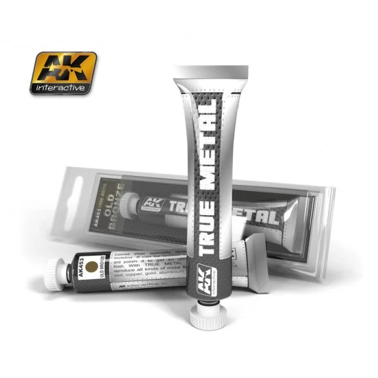 AK Interactive AK-453 True Metal - Old Bronze (Metallic Paint, 20ml)