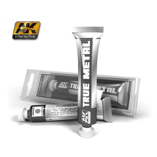 AK Interactive AK-455 True Metal - Aluminium (Metallic Paint, 20ml)