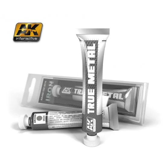 AK Interactive AK-459 True Metal - Iron (Metallic Paint, 20ml)