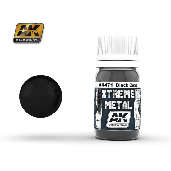AK Interactive AK-471 Xtreme Metal - Black Base (30ml)