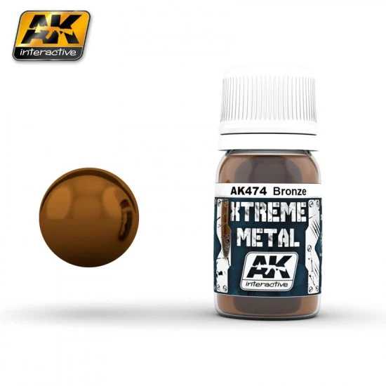AK Interactive AK-474 Xtreme Metal - Bronze (30ml)
