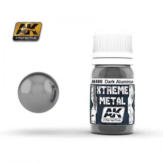 AK Interactive AK-480 Xtreme Metal - Dark Aluminium (30ml)