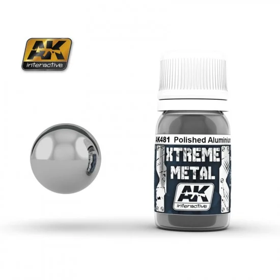 AK Interactive AK-481 Xtreme Metal - Polished Aluminium (30ml)