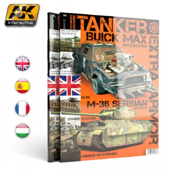 AK Interactive AK-4812 Tanker Techniques Magazine Issue No.2 - Extra Armour (English, 104 pages)