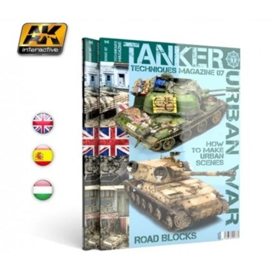 AK Interactive AK-4829 Tanker Techniques Magazine Issue No.7 - Urban War (English)