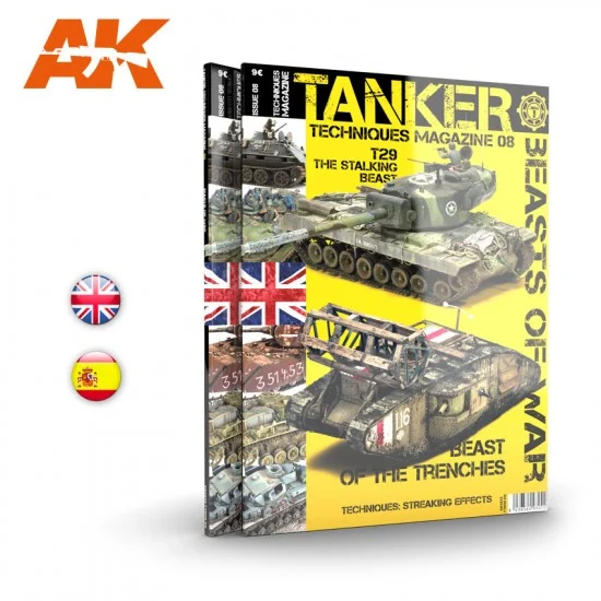 AK Interactive AK-4832 Tanker Techniques Magazine Issue No.8 - Beasts of War (English)