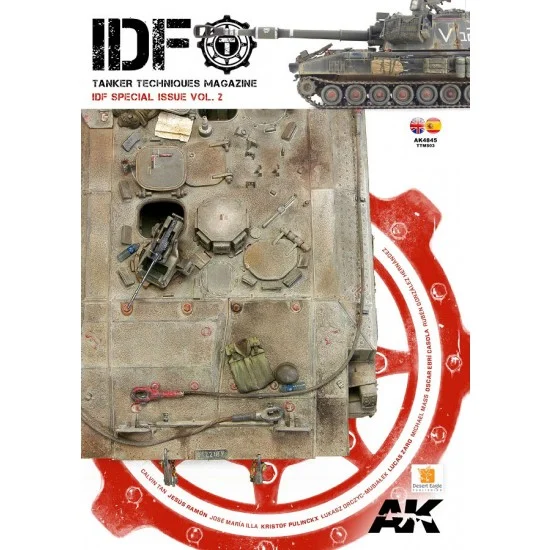 AK Interactive AK-4845 TANKER Special IDF Vol. 02 (English & Spanish, 112 pages)