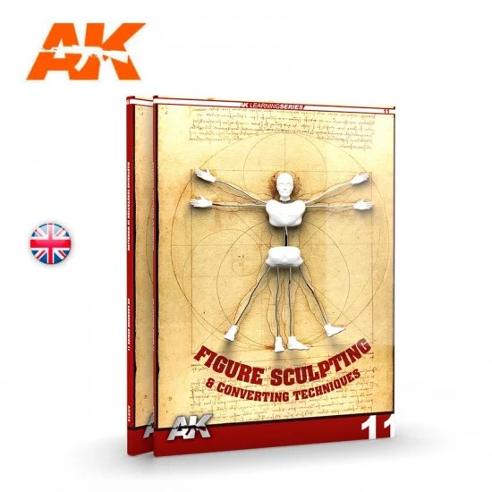 AK Interactive AK-512 Learning Series No.11 Figure Sculpting & Converting Techniques (English, 88 pages)