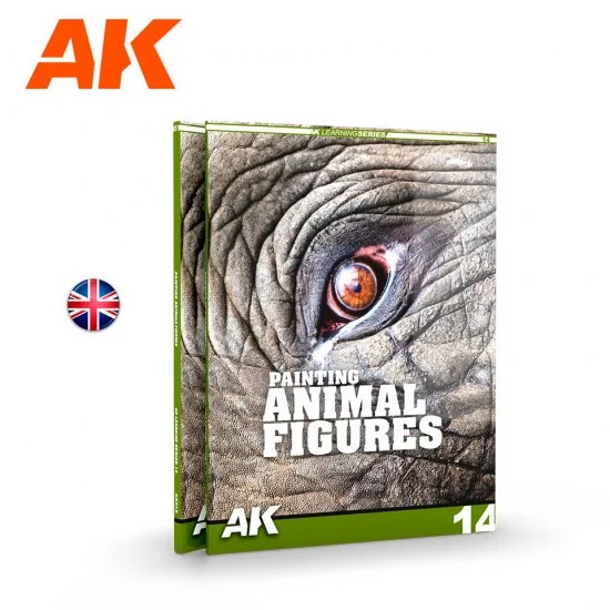 AK Interactive AK-518 AK Learning Vol.14 Painting Animal Figures (English, 88 pages, Soft cover)