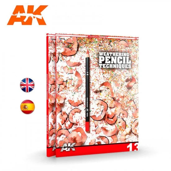 AK Interactive AK-522 AK Learning Vol.13 Weathering Pencil Techniques (English, 96 pages)