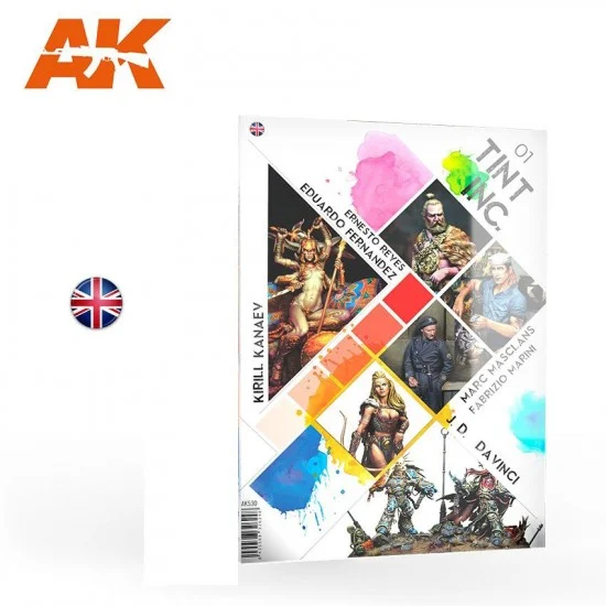 AK Interactive AK-530 Tint Inc. Magazine for Figure Modellers Vol. 01 (English, 76 pages)
