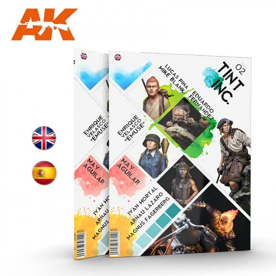 AK Interactive AK-532 Tint Inc Magazine Vol. 02 (English, 88 pages, Semi-hard cover)