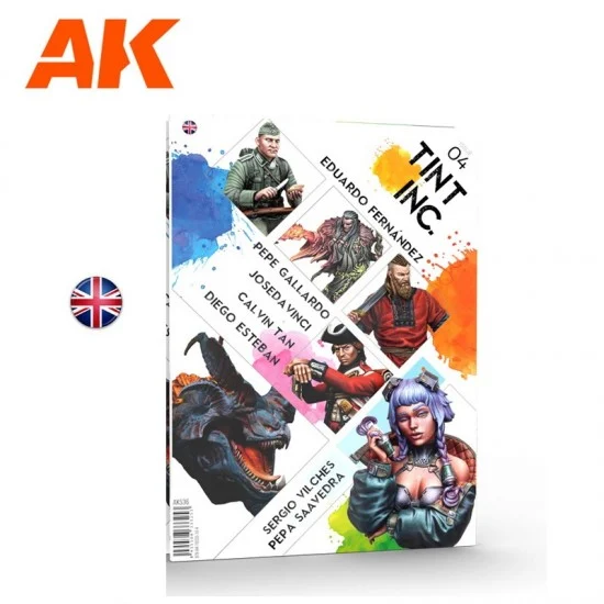 AK Interactive AK-536 Tint Inc. Magazine Vol.04 (English, 84 pages, Semi-hard cover)