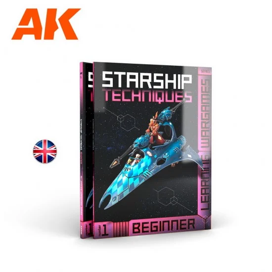 AK Interactive AK-590 AK Learning #15 Wargames Vol.1 Starship Techniques -Beginner (English, 96pp)