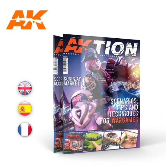 AK Interactive AK-6300 AKTION Vol.1: The Wargame Magazine (English, 88 pages)