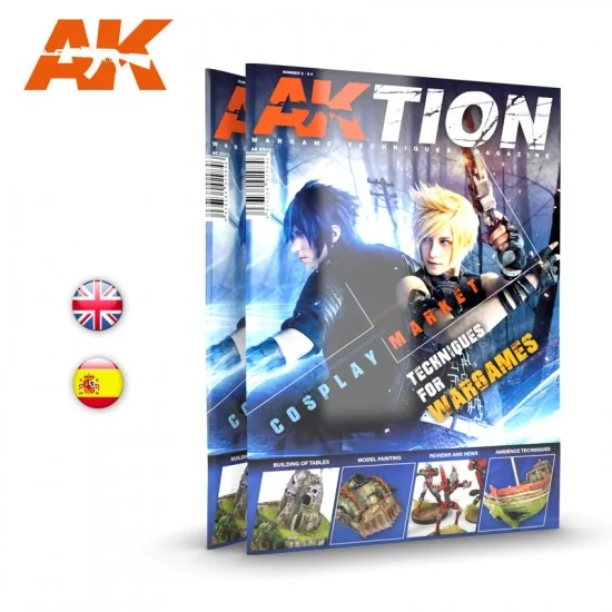 AK Interactive AK-6303 AKTION Magazine Issue 02 Technigues for Wargame