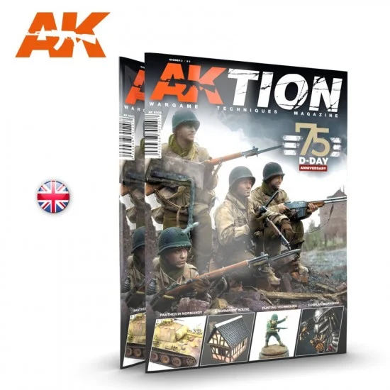 AK Interactive AK-6305 AKTION Wargame Techniques Magazine Issue 03 (English, 72 pages)