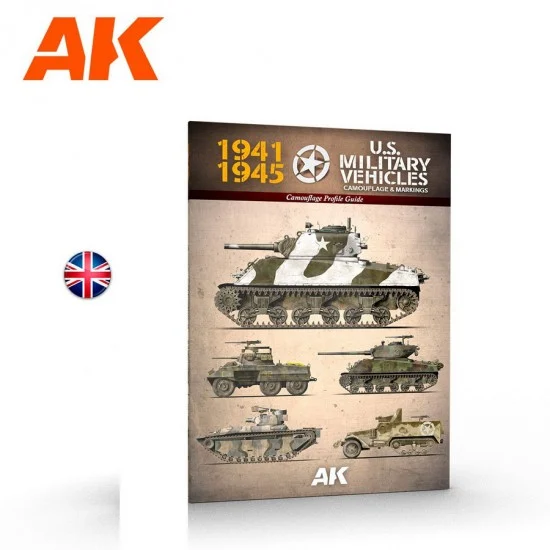 AK Interactive AK-642 1941-1945 American Military Vehicles (English, 96 pages)
