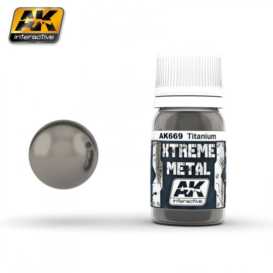 AK Interactive AK-669 Xtreme Metal - Titanium (30ml)