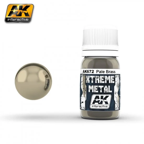 AK Interactive AK-672 Xtreme Metal - Pale Brass (30ml)