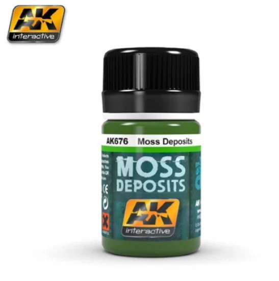 AK Interactive AK-676 Enamel Paint - Moss Deposit (35ml)