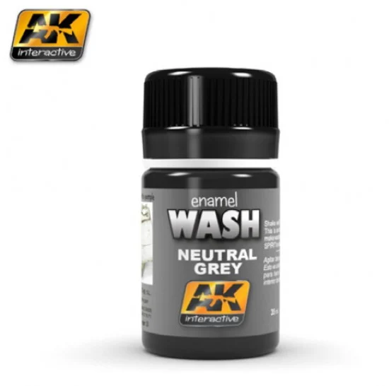AK Interactive AK-677 Enamel Wash - Neutral Grey (35ml)
