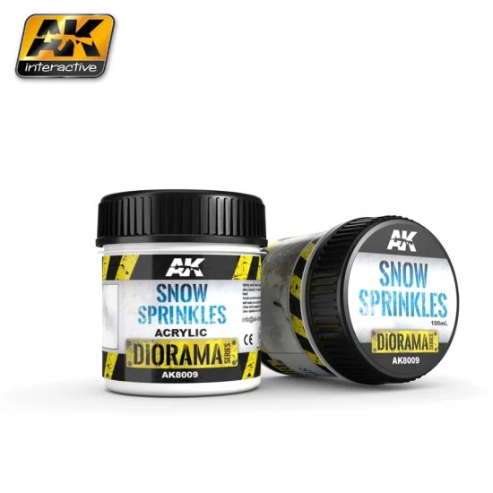 AK Interactive AK-8009 Diorama Series Acrylic Snow Sprinkles (100ml)